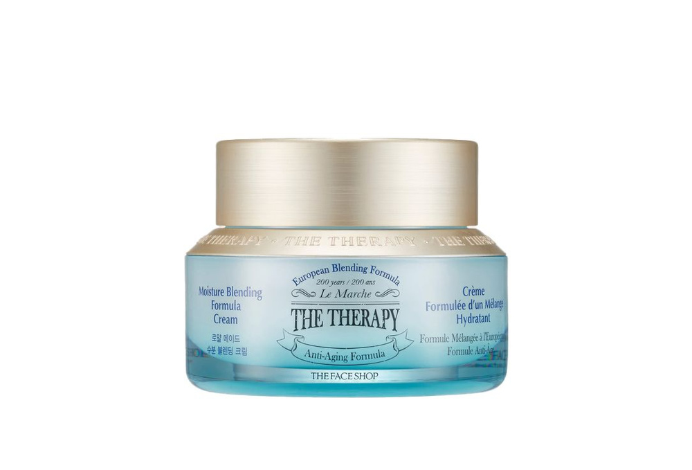 Антивозрастной крем для лица THE FACE SHOP The therapy moisture blending formula cream  #1