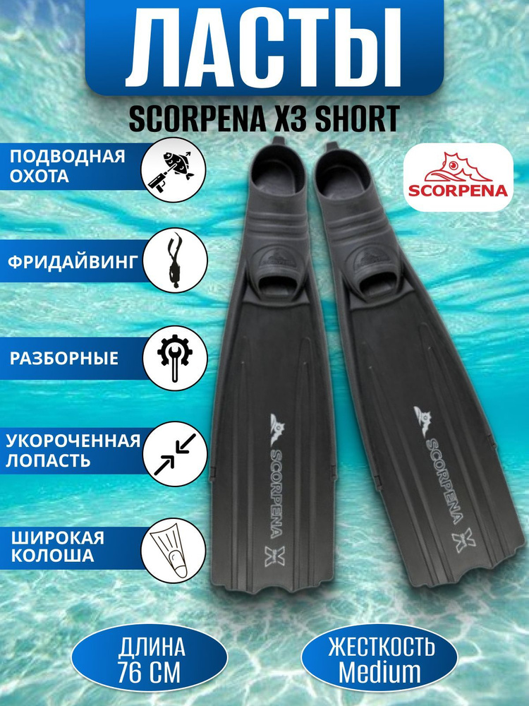 Ласты Scorpena X3 Для плавания #1