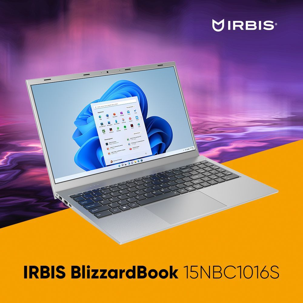 IRBIS 15NBC1016S Ноутбук 15.6", AMD Ryzen 5 5625U, RAM 16 ГБ, SSD 512 ГБ, AMD Radeon Graphics, Windows #1