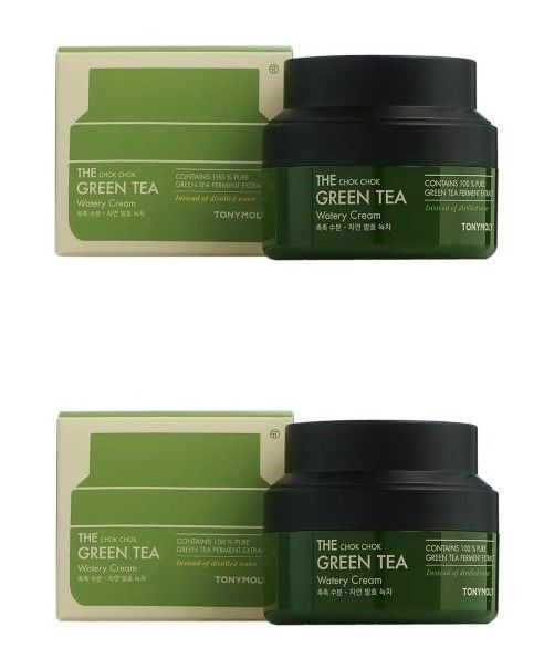 Tonymoly Увлажняющий крем для лица The Chok Chok Green Tea Watery Cream, с экстрактом зеленого чая, 60 #1