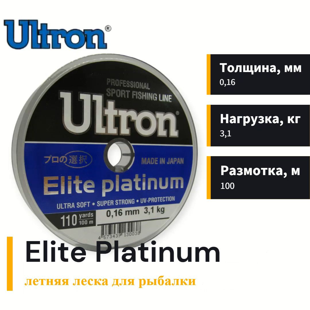 Леска Ultron Elite Platinum