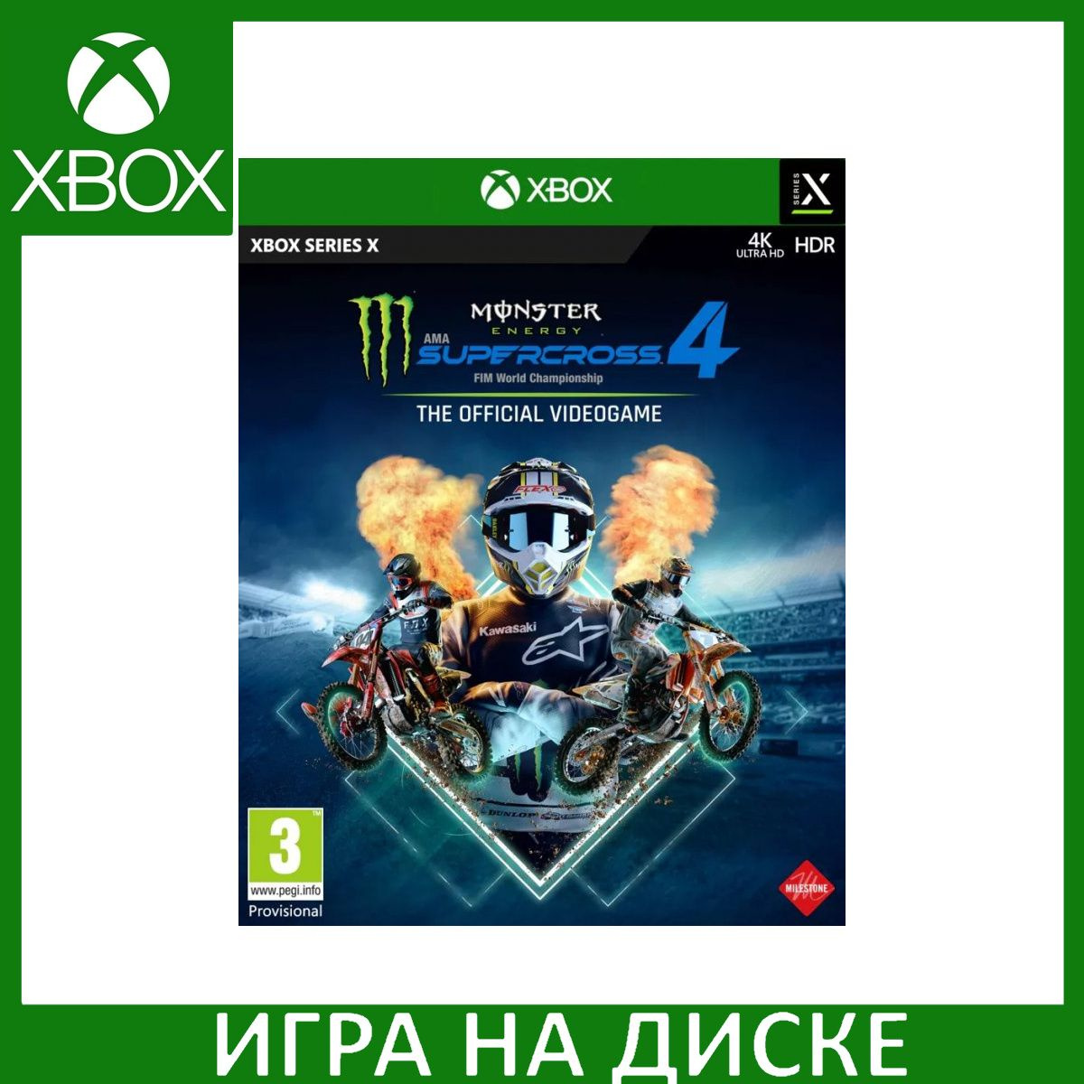 Игра на Диске Monster Energy Supercross 4 The Official Videogame (Xbox Series X)