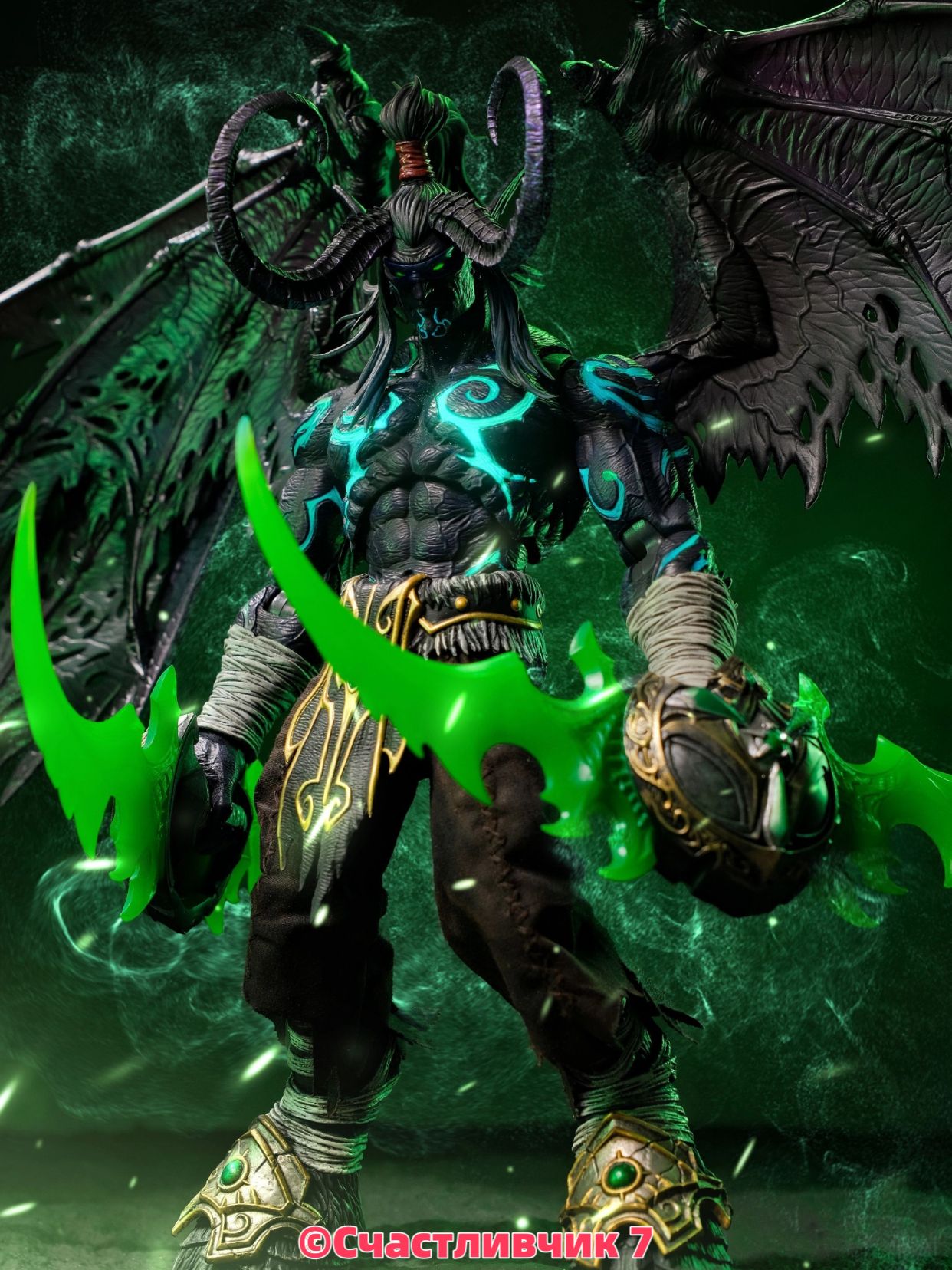 HEROTOYSФигуркаВаркрафтИллидан/WarcraftDemonFormIllidanStormrage,HeroesoftheStormv2.0(24см)