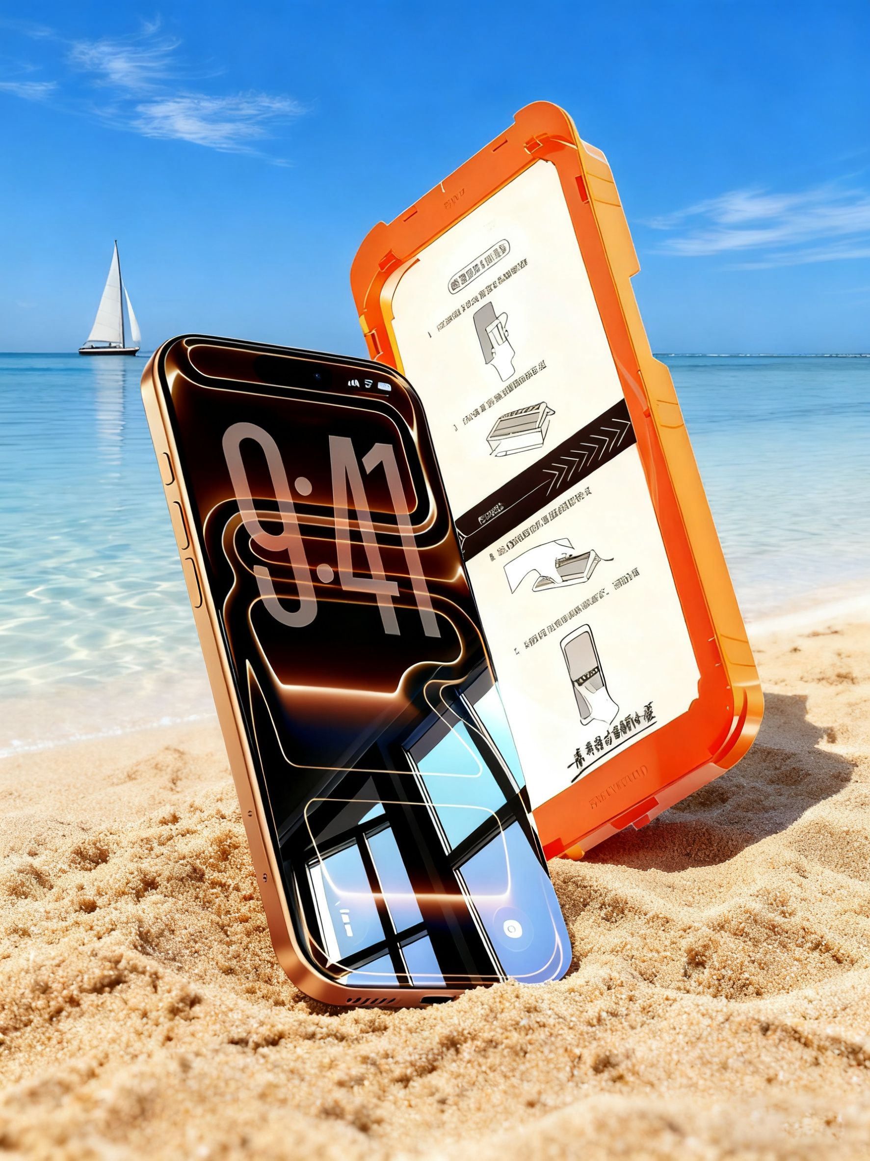 TORRAS:ARCorning,защитноестеклодляiPhone17ProMax,7-слойноеантибликовое,срамкой/2шт.