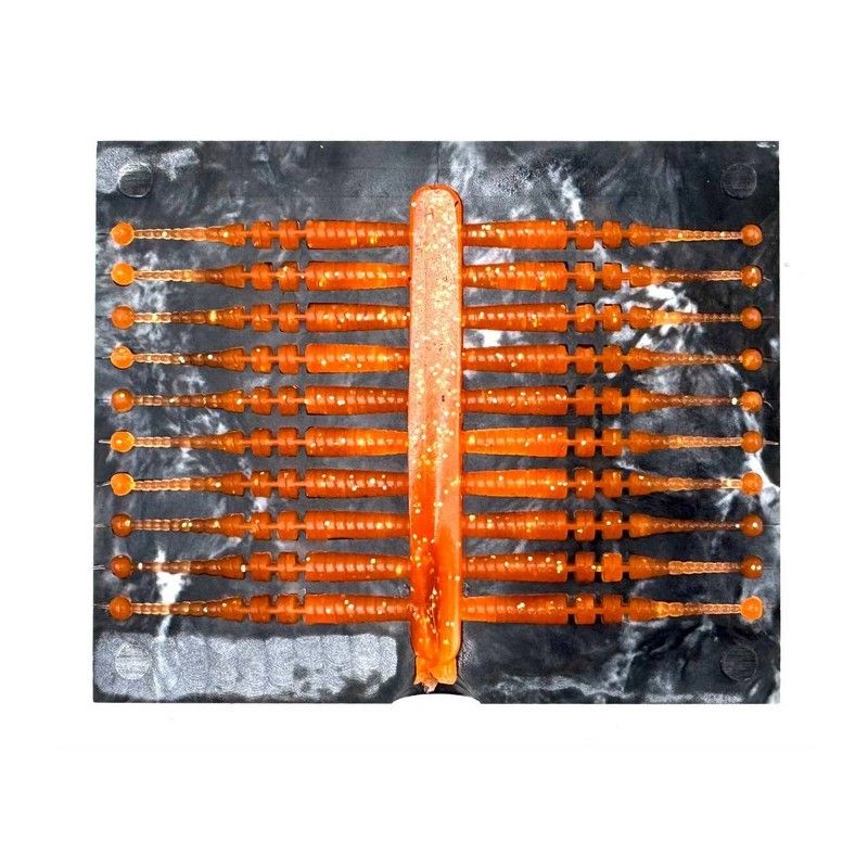 ФормадлялитьярыболовныхсиликоновыхприманокJava-Polarik2",50mm,20мест,камень,шар