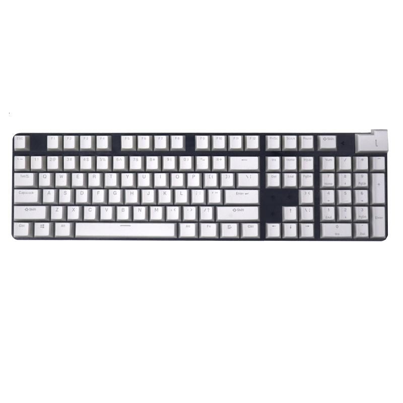 Клавиши104,ABS/PBT,OEM,подсветкаRGB,БелыйПБТ
