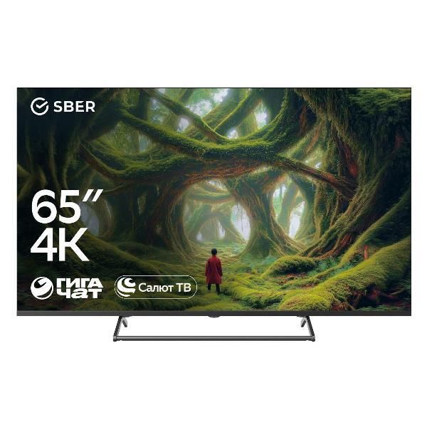 SBERТелевизорSDX-65U412565"4KUHD,черный