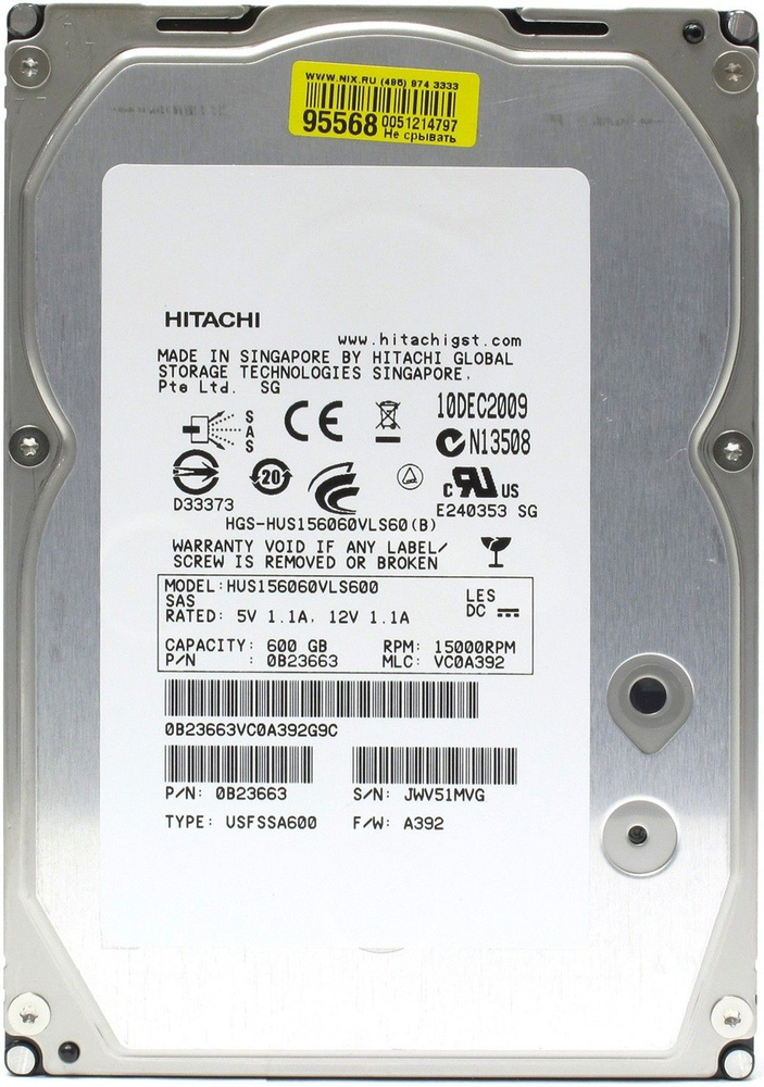 Hitachi 600 ГБ Внутренний жесткий диск (HUS156060VLS600)  #1