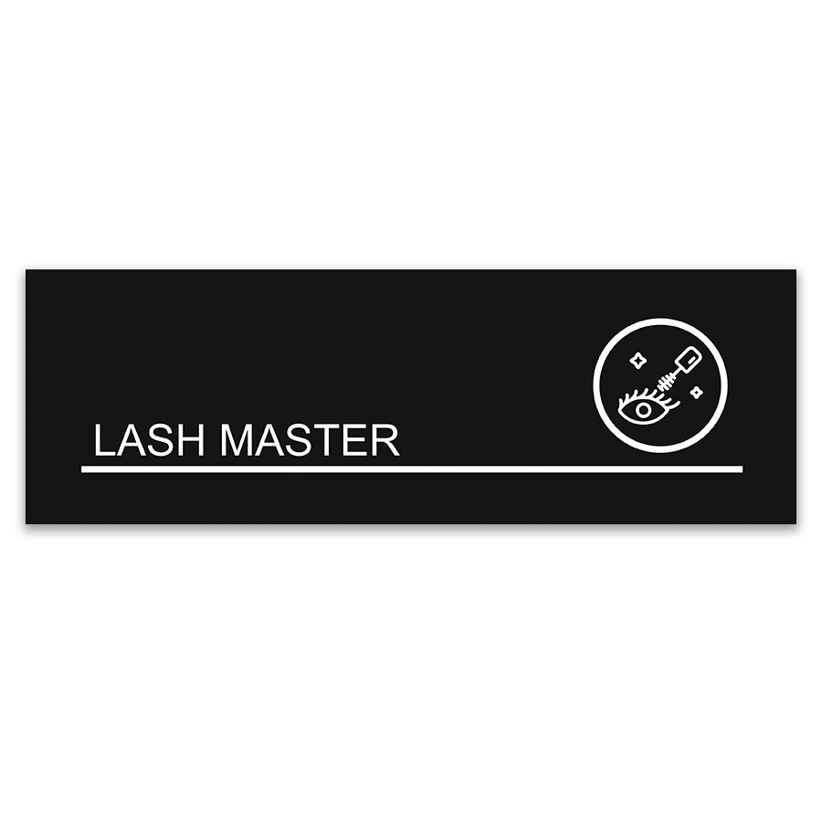 Табличка, ИНФОМАГ, Lash master, 30x10 см, на дверь #1