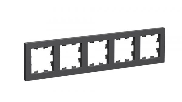 Systeme Electric AtlasDesign Базальт Рамка 5-постовая, универсальная, ATN001405  #1