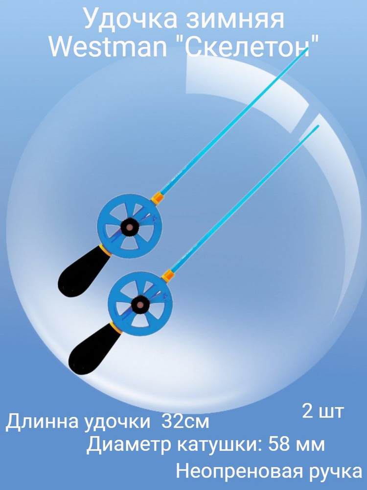 Удочка зимняя, рабочая длина:  32 см , до 5 гр #1