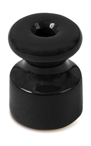Изолятор Мезонинъ Classic универсальный черный для наружного монтажа витой проводки (комплект из 40 шт.) #1
