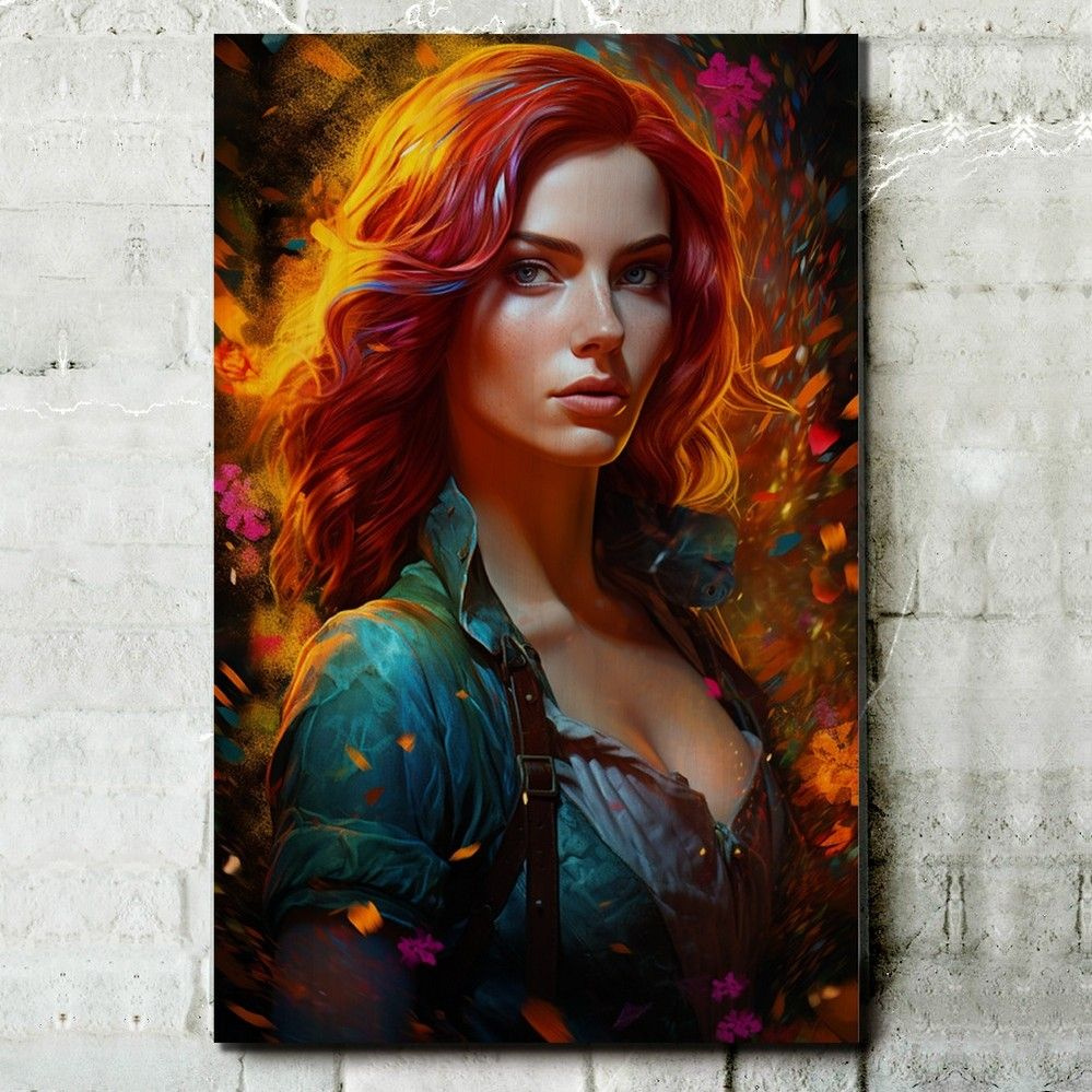 Картина интерьерная на дереве игра Ведьмак 3 (Трисс, Witcher 3, PS, PC, XBOX, SWITCH) - 13594 В  #1