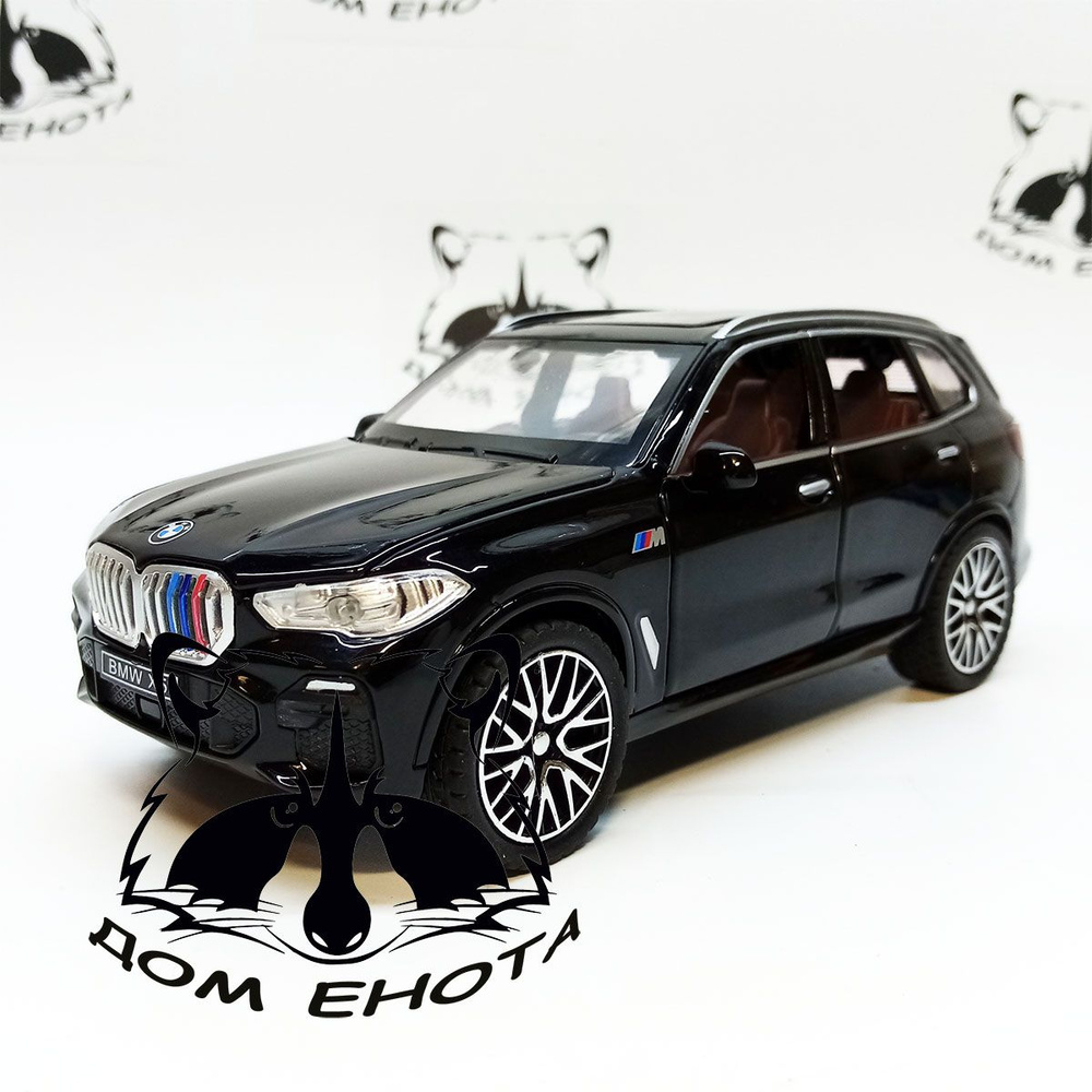 Машинка BMW X5 металлическая модель 1:32 БМВ Х5 внедорожник черный 16см  #1