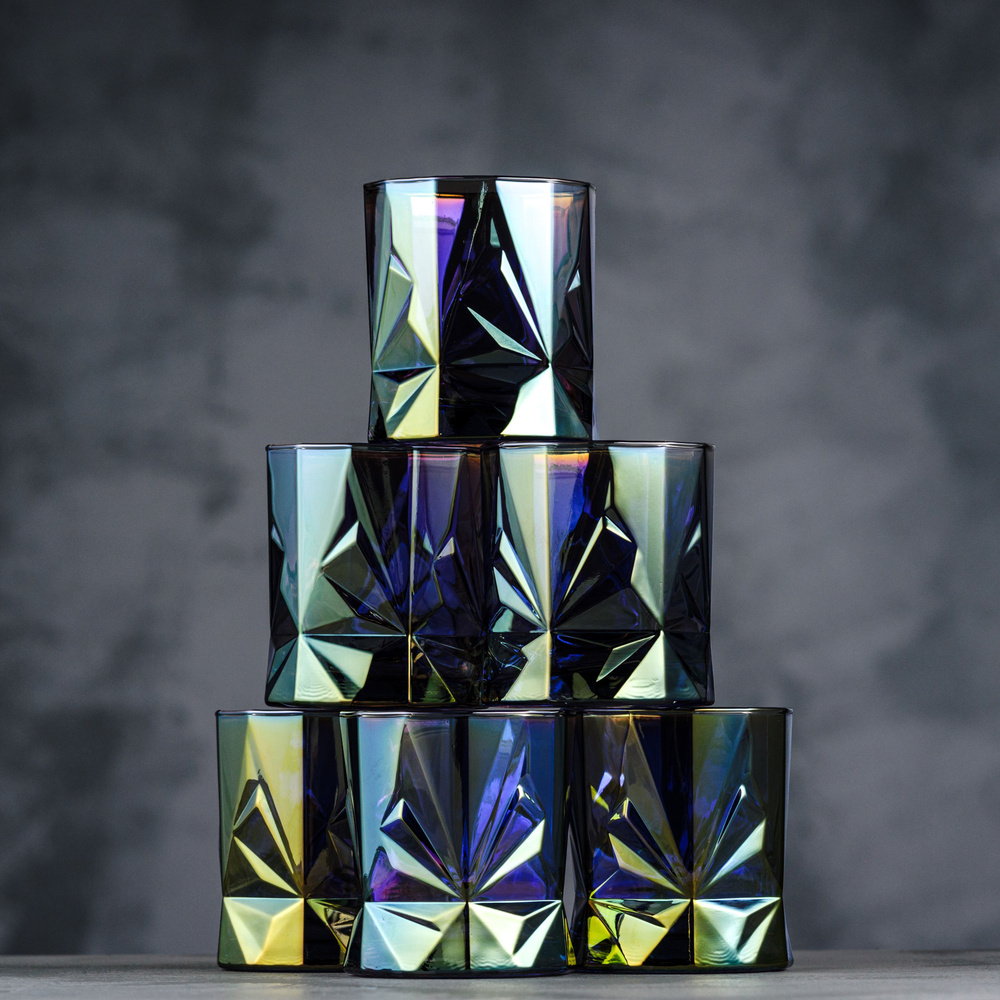 Набор стаканов Geometrica Olive, 6шт, 340мл #1