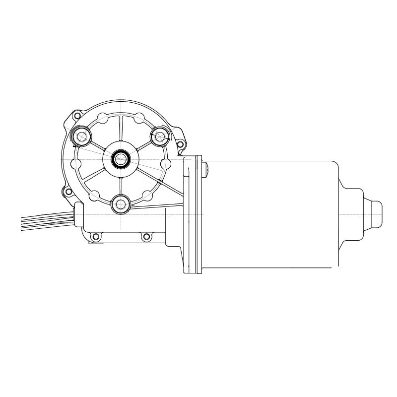 Моторедуктор стеклоочистителя для автомобилей Hyundai Getz (02-) (передний)  #1
