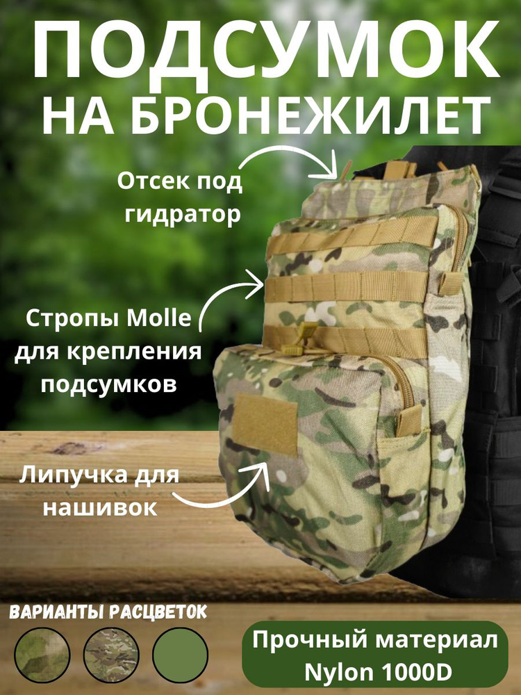 Тактический рюкзак minimap MOLLE подсумок для бронежилета #1