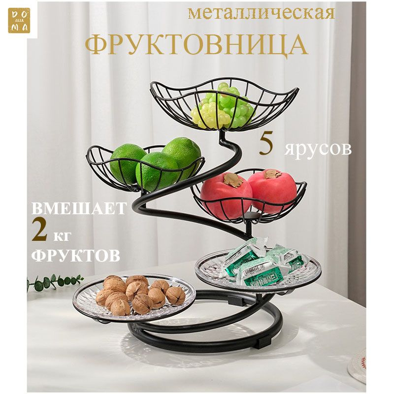 Фруктовница, диаметр 25 см, 6 шт #1