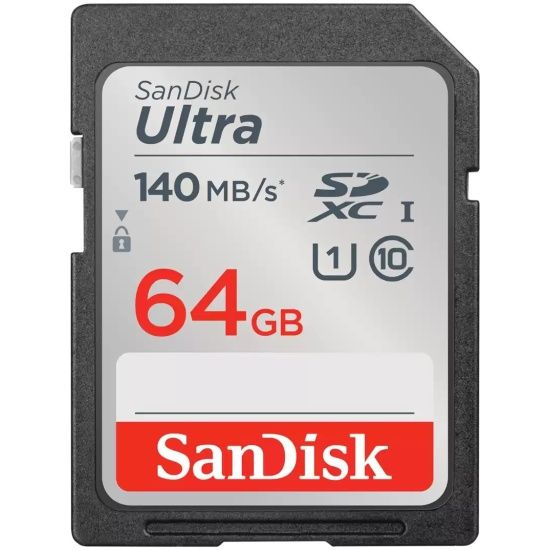 Карта памяти 64Gb SanDisk Ultra SDXC Class 10 UHS-I U1 140 MB/s #1