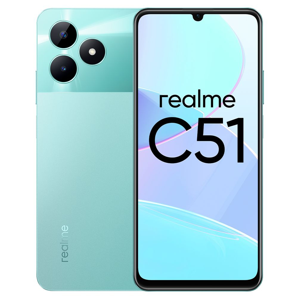 realme Смартфон C51 Ростест (EAC) 6/256 ГБ, зеленый #1