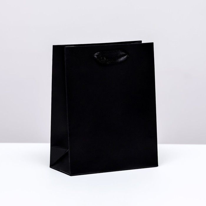 Пакет ламинированный Черный, S 12 15 5,5 см #1