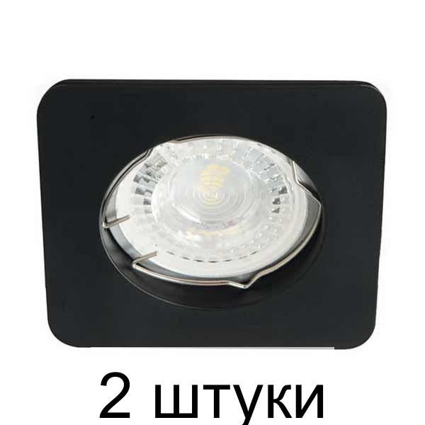 Кольцо точечного светильника Kanlux NESTA DSL-B квадрат черный 26746 - 2 штуки  #1