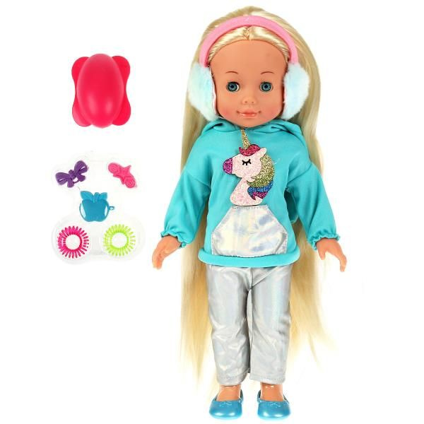Кукла для девочки Полина АБВГДейка Карапуз интерактивная говорящая 40 см  #1