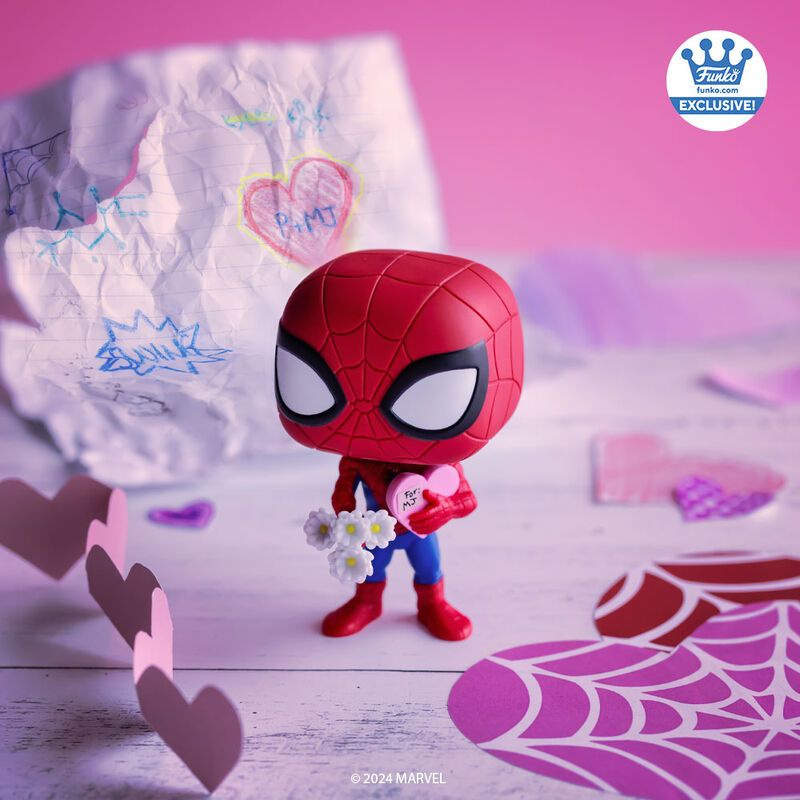 Фигурка Funko Pop! Spider-Man with Flower (Valentines (Фанко Поп Человек-Паук с цветами)  #1
