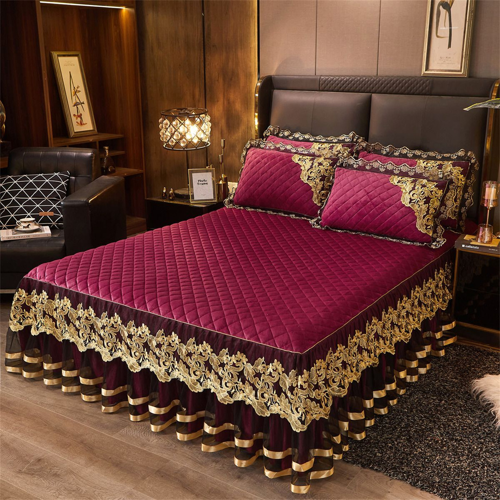 AiWinsure Покрывало с наволочками Velvet bedspreads, Бархат с размерами: 200 x 150 см  #1