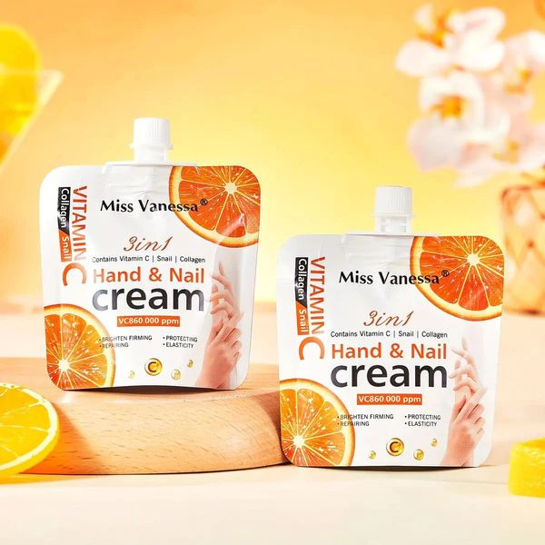 Крем Miss Vanessa Vitamin C Hand & Nail Cream для ухода за кожей, ногтями, кутикулой, 1 шт - 30g  #1