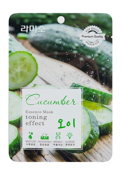 Тканевая маска для лица с экстрактом огурца Cucumber Essence Mask, 23 мл  #1