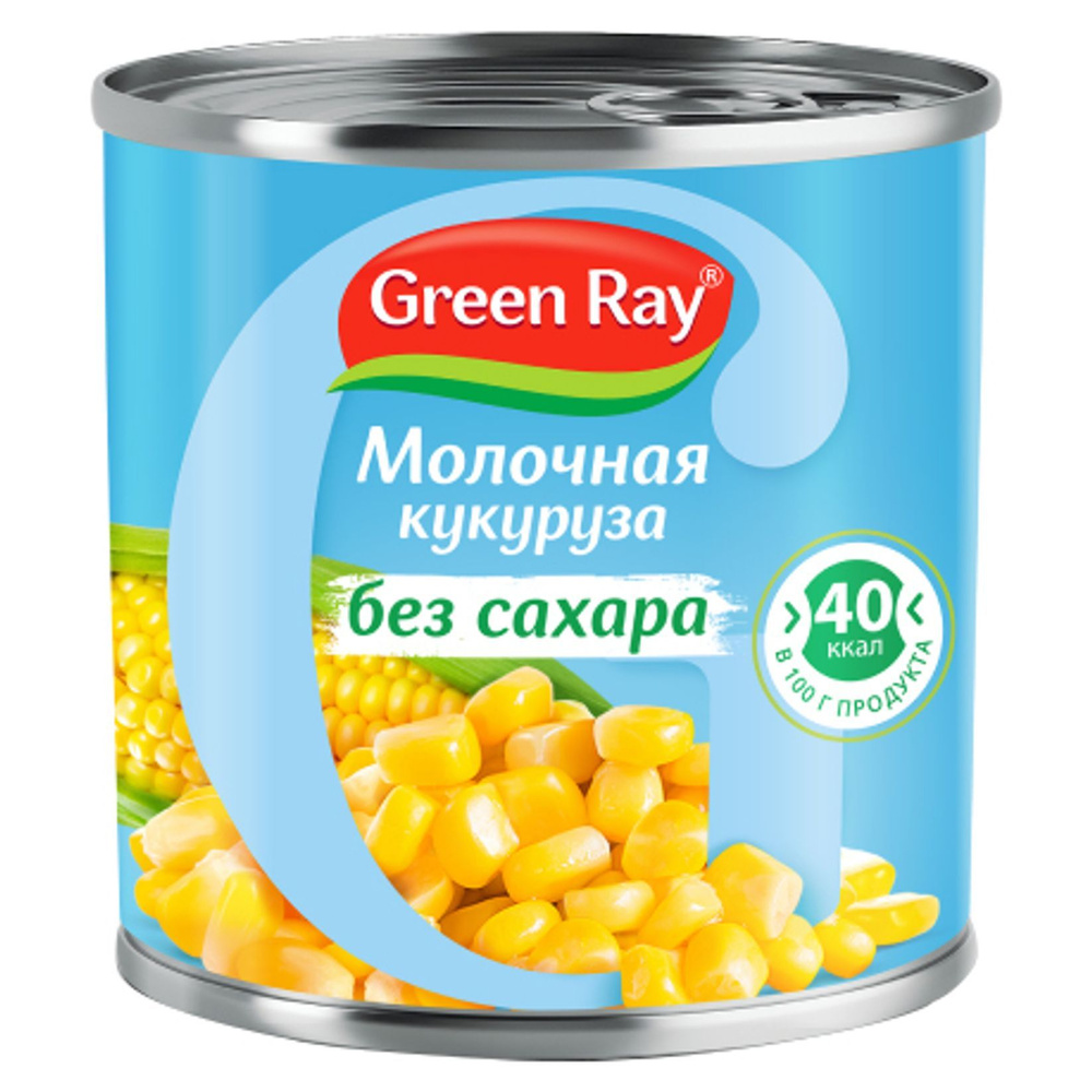 Кукуруза Green Ray молочная без сахара 400 г #1