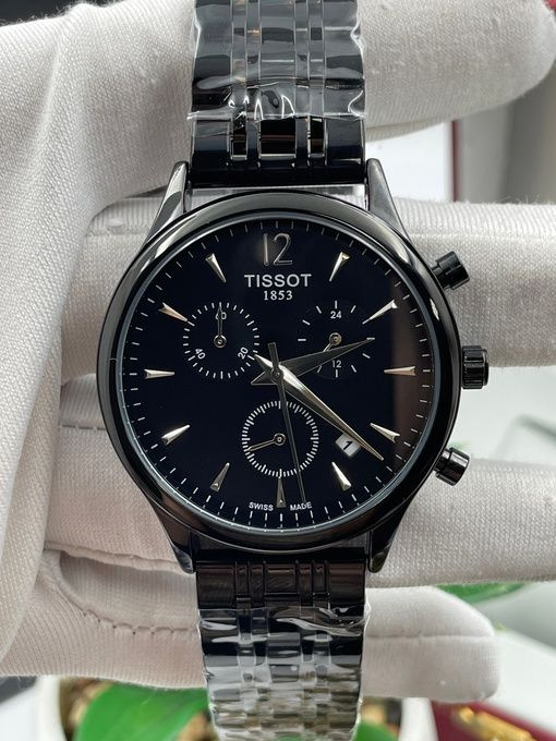 Мужские наручные часы TISSOT с металлическим ремешком в подарочной упаковке  #1