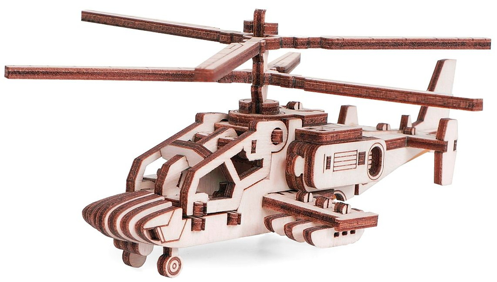 Вертолет "Акула".Сборная модель. Конструктор деревянный . Lemmo  #1