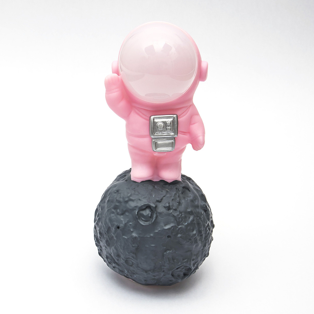 Светильник Космонавт №3-1 розовый Эврика, светильник настольный, ночник детский, 4 режима, USB кабель #1
