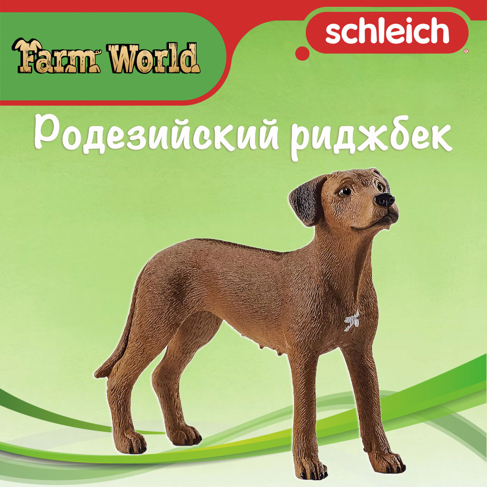 Фигурка "Родезийский риджбек" Schleich Farm World/ для детей от 3 лет/ Шляйх 13895  #1