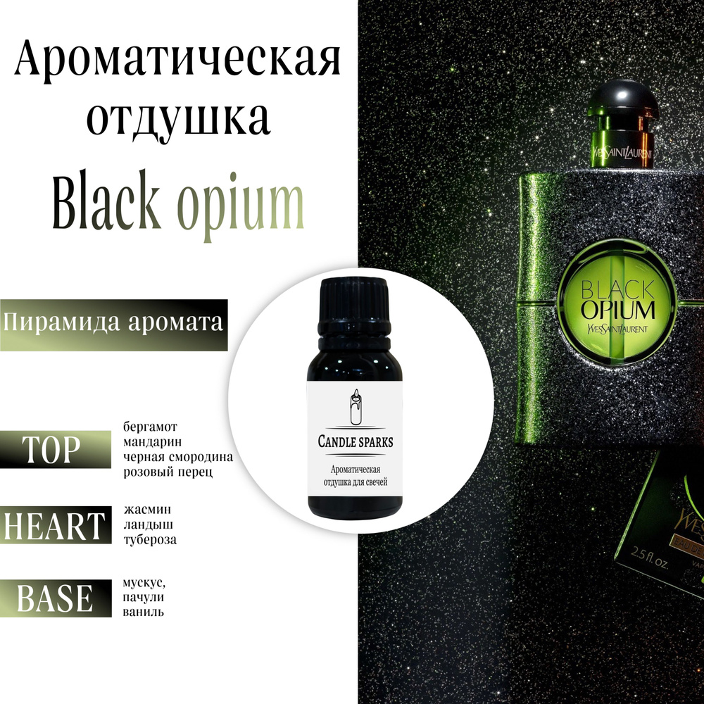 Ароматическая отдушка Black opium 15 гр / ароматизатор для свечей и диффузора  #1