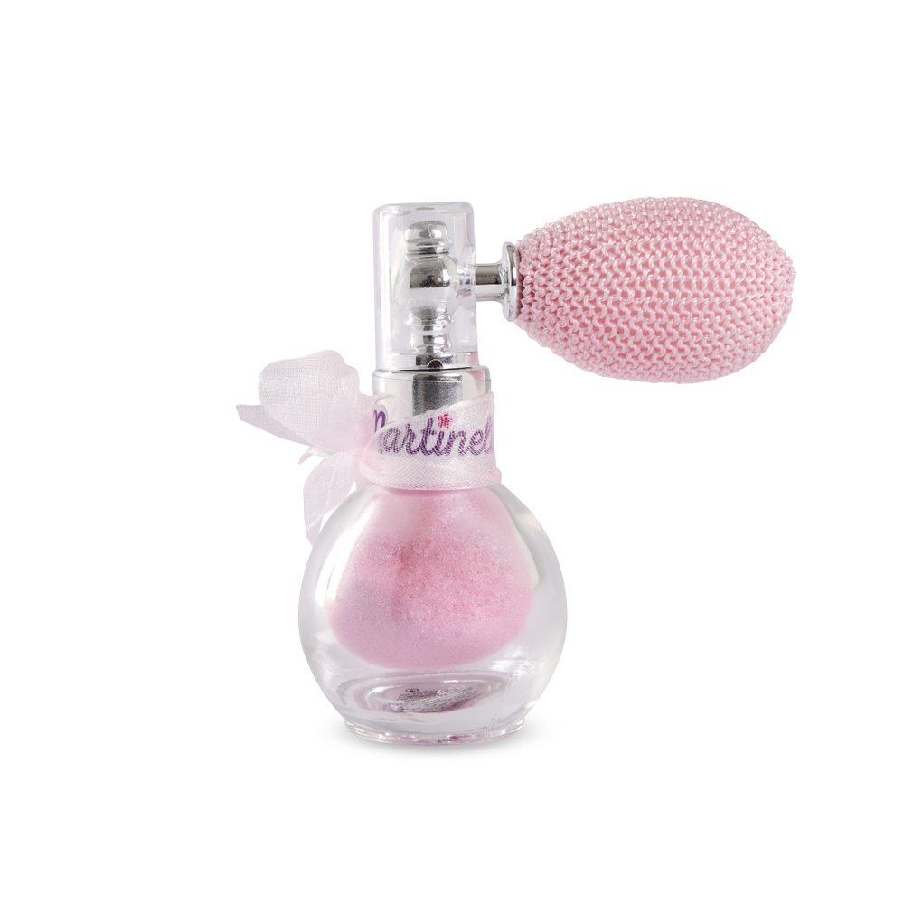 Мерцающий спрей для тела и лица детский , ароматизированный спрей для девочек , розовый , Martinelia #1
