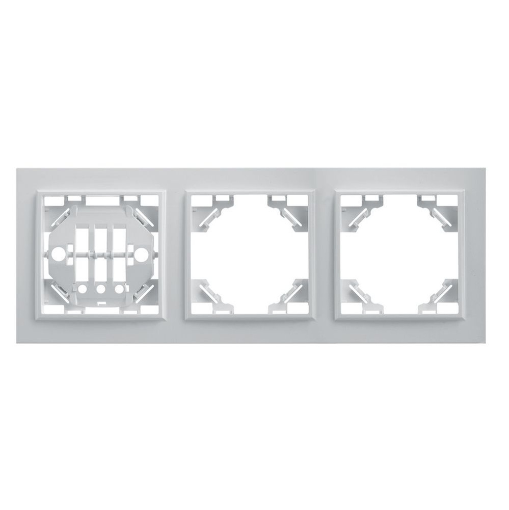 Рамка трехместная горизонтальная, серия Эрна, PFR00-9003-01, белый  #1
