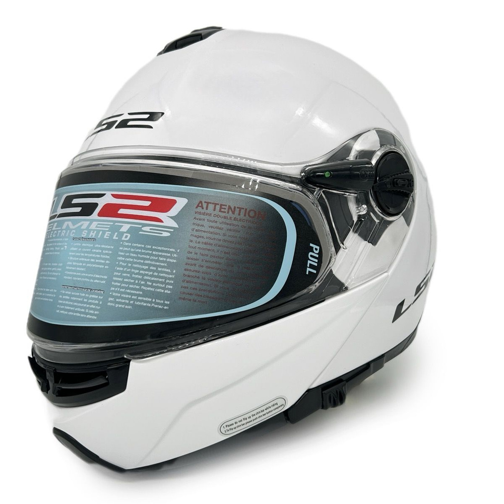 Шлем для снегохода LS2 FF325 STROBE ELECTRIC SNOW Solid white (ЭП) #1