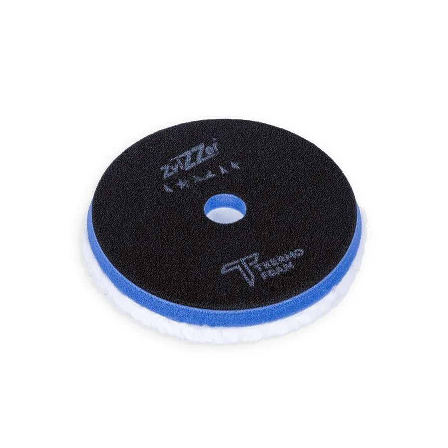 ZviZZer THERMO MICROFIBER 20 мм (DA) - микрофибровый полировальный круг 140/20/125 (Полутвердый) синий #1