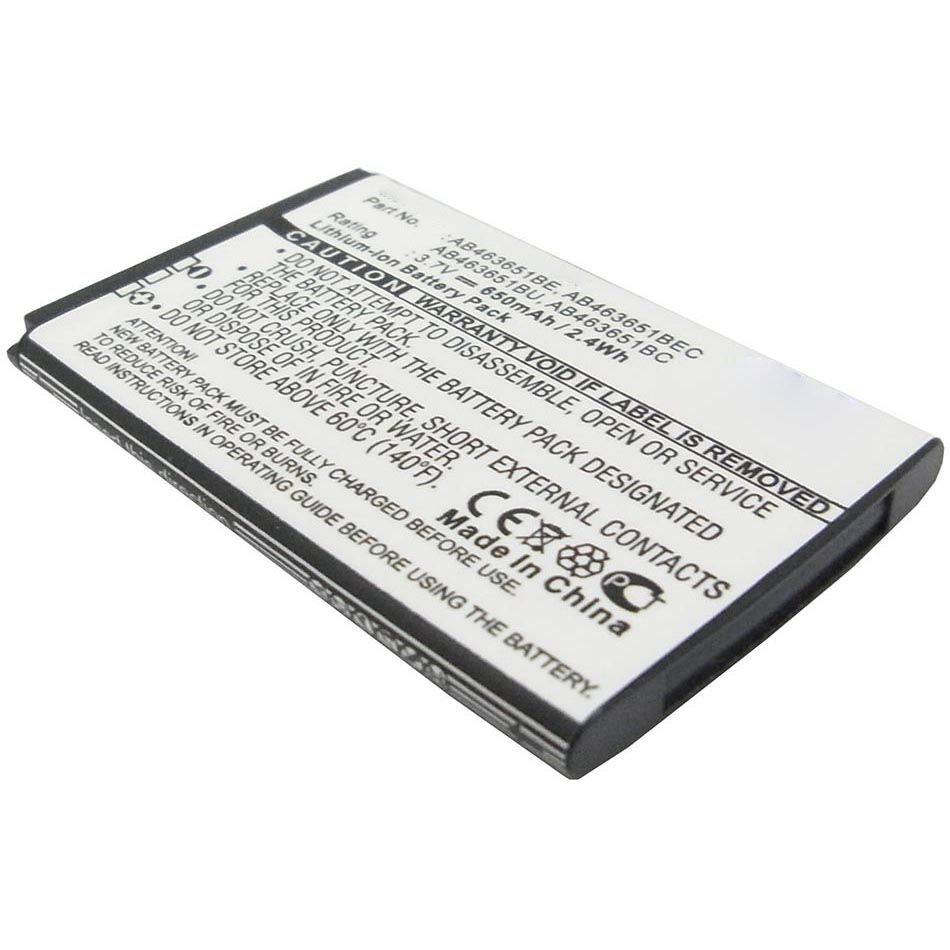 Аккумуляторная батарея iBatt 650mAh для телефона Samsung AB463651BE, AB463651BU  #1