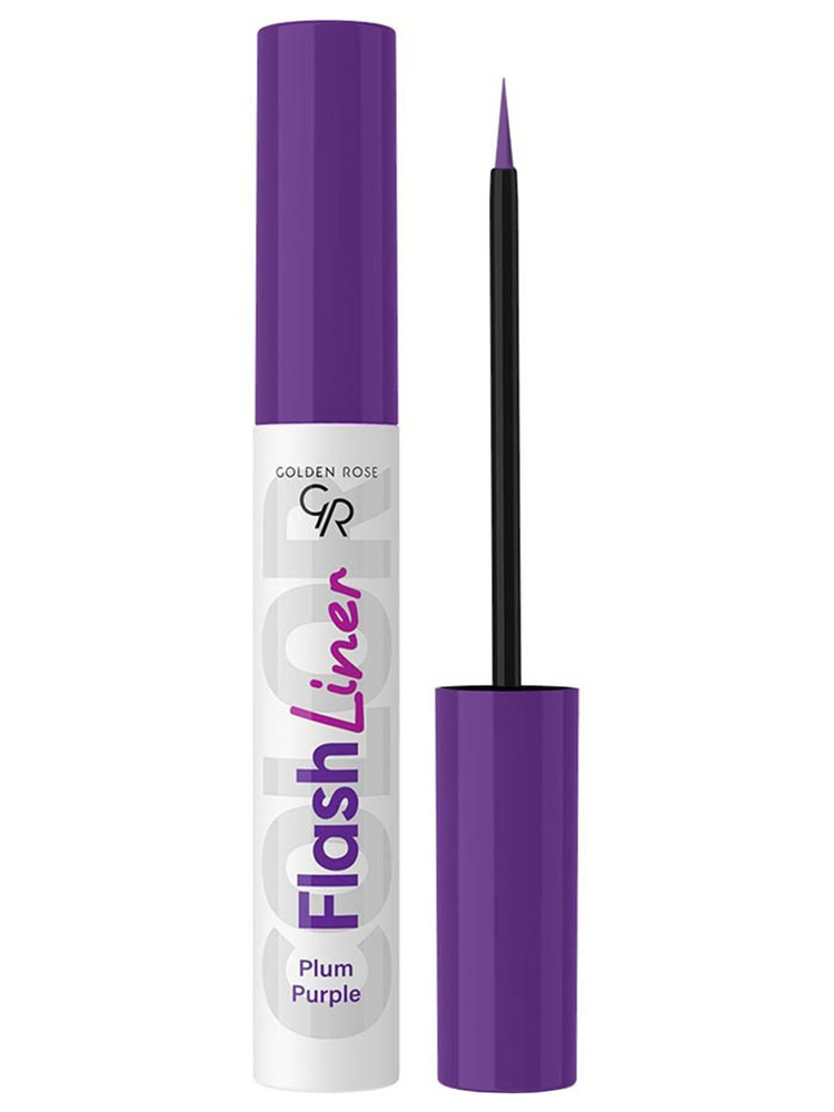 Golden Rose Подводка для глаз цветная Flash Liner Colored, тон 07 plum purple / сливово-фиолетовый  #1