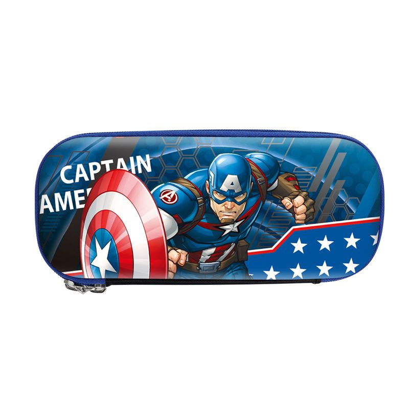 Пенал школьный, каркасный для мальчика жесткий MARVEL Капитан Америка 3D  #1