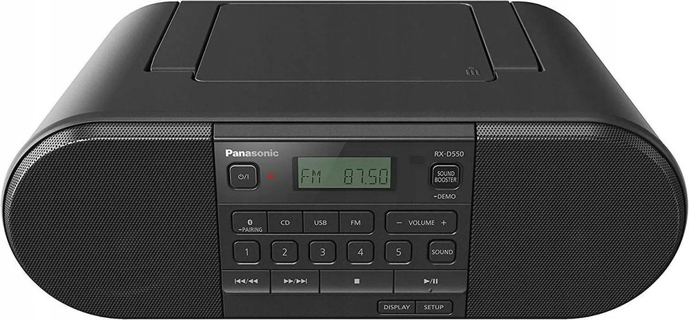 Аудиомагнитола Panasonic RX-D550E-K, черный #1