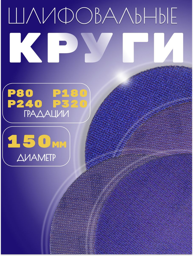 Круг шлифовальный набор 20шт.(по 5шт. Р80; Р180; Р240; Р320) #1