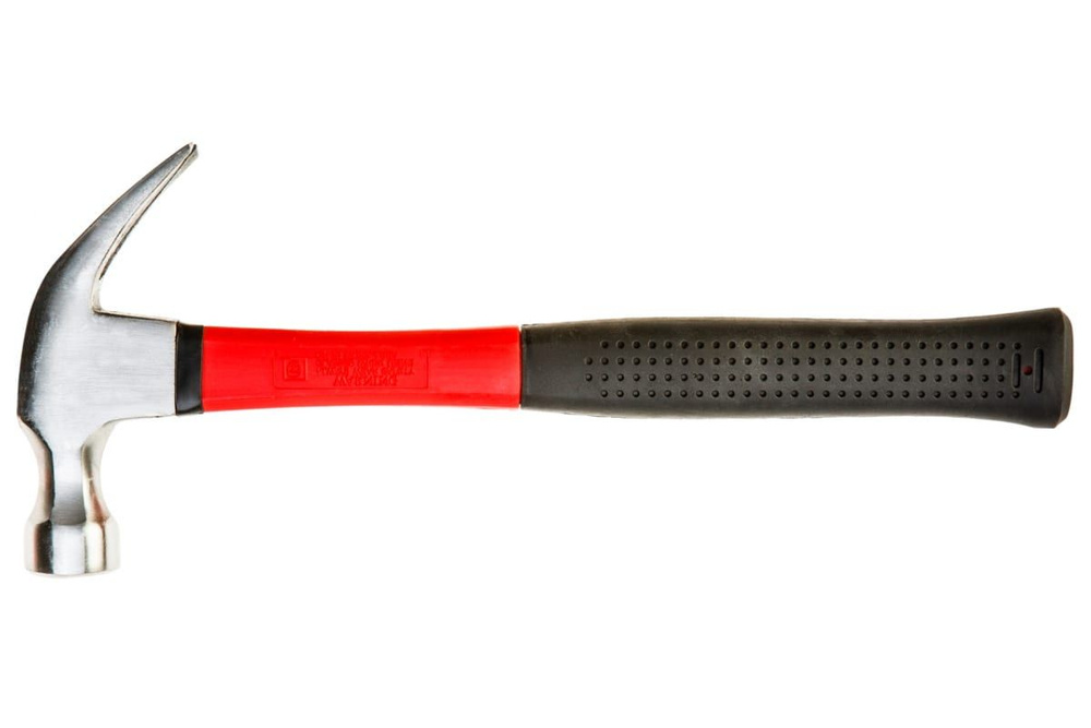 Молоток-гвоздодёр 450 г Top Tools, фибергласовая рукоятка, 02A911  #1