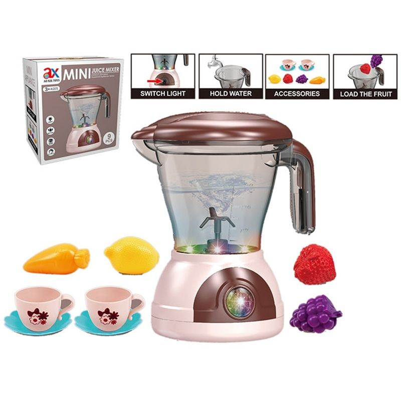 Детская игрушка Кухонный интерактивный Миксер для мальчика / Игровой кулинарный звуковой набор Соковыжималка #1