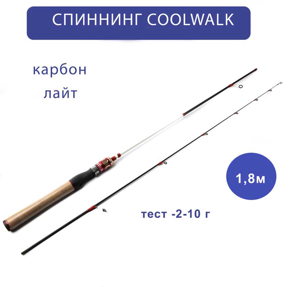 Спинниг штекерный карбон лайт CoolWalk 1,8м, тест 2-10 гр #1