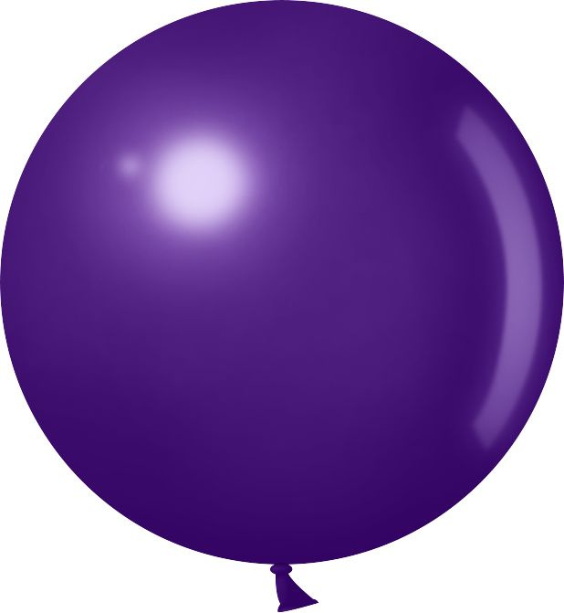 Шар (24''/61 см) Фиолетовый, пастель, 3 шт. #1